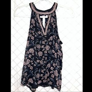 Hollister halter neck shirt with floral print